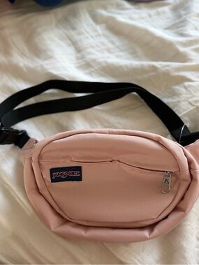 Jansport Blush Pink Mini Crossbody/Fanny Pack with Black Strap